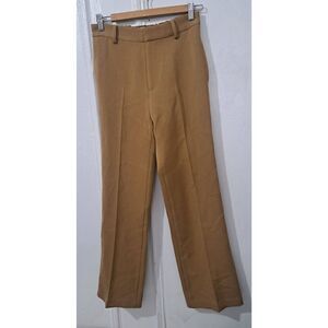 Lisiere womens size 27 SMALL JAPANESE WOOL trouser pants camel brown pockets